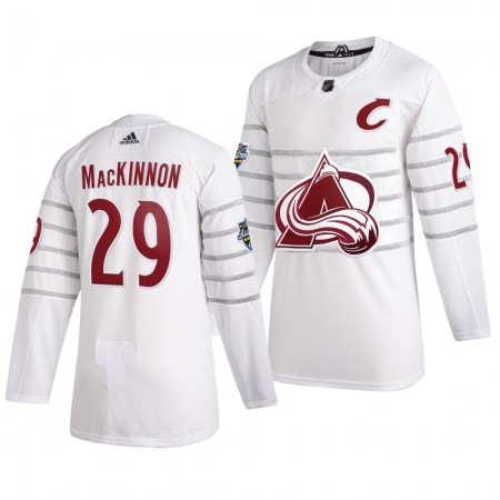 Colorado Avalanche Nathan MacKinnon 29 Wit Adidas 2020 NHL All-Star Authentic Shirt - Mannen